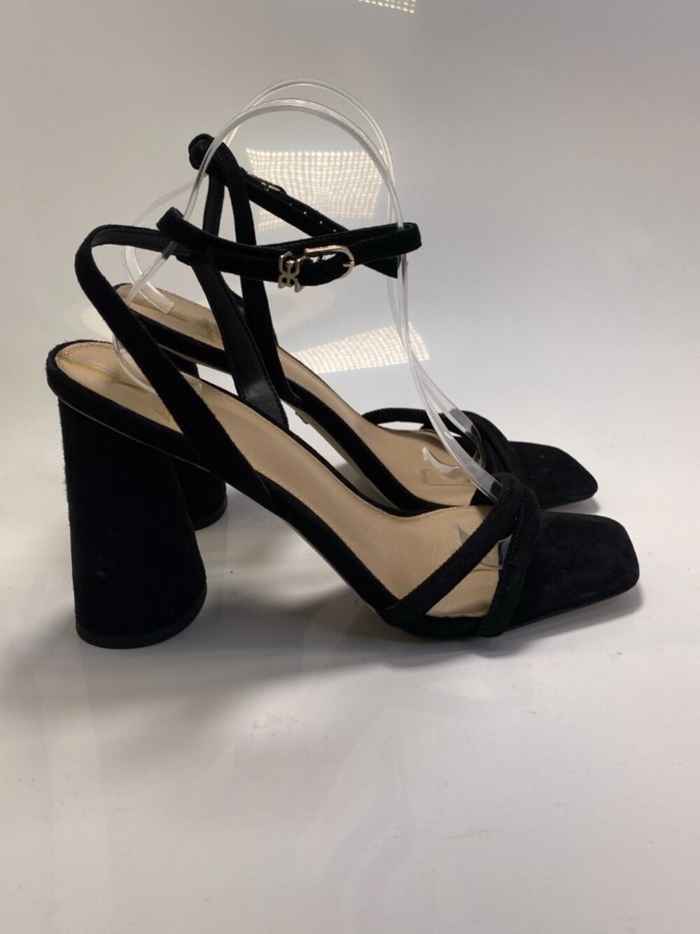Sam Edelman Women's Black Kia Strappy Sandal Heel Sz 10